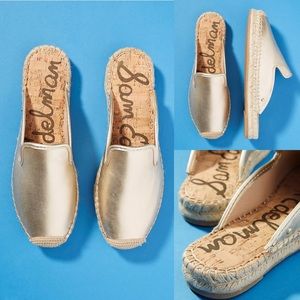 Sam Edelman Gold Espadrilles